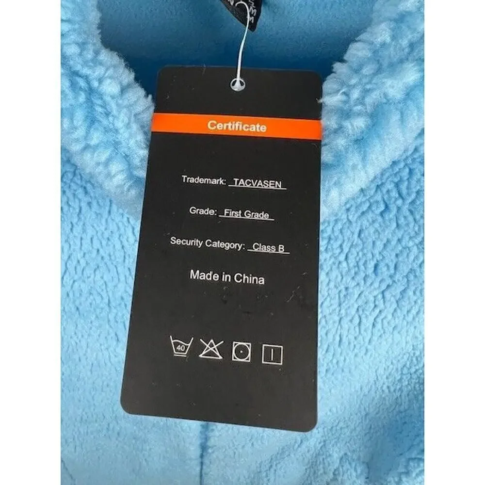 Men's Fleece Jacket Full-Zip Stand Collar Winter Warm Casual Work Outwear Small